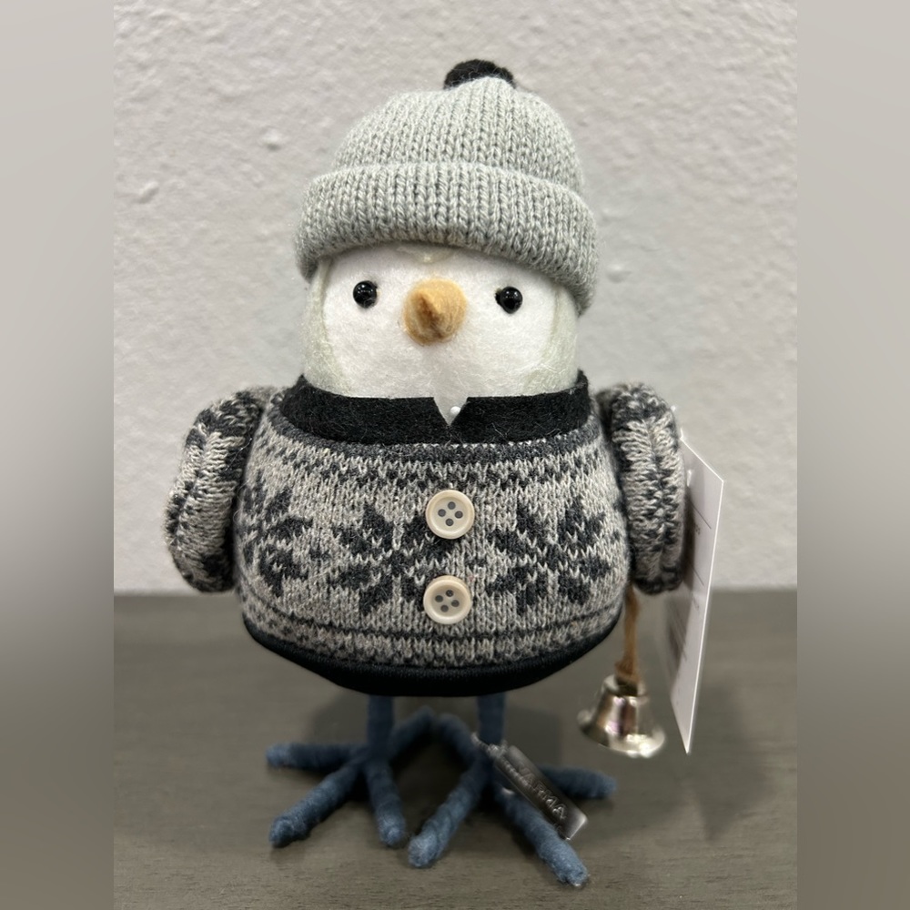 Christmas Target bird 2022 fabric bird with sweater and bell